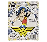 Chroma 025039 Warner-Bros DC Comics White, Yellow, Blue, Red, Cream, Black 6 * 8 Wonder Woman Stick Onz Decal, 1 Pack