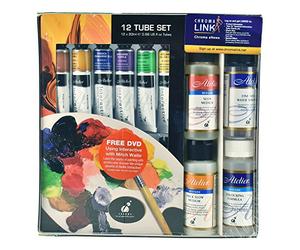 CHROMA Atelier Interactive Acrylic Plein Air Set 12 tube Set 20ml with mediums
