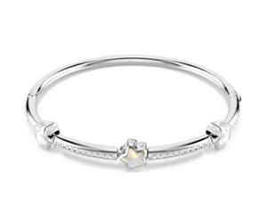 Chroma Bracelet, Mixed Size, Star, White, Rhodium Finish