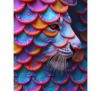 Chroma Fauna: Vol. 1 - The Tiger: 180-Page Dotted Grid Notebook for Creative Minds & Bold Ideas (7.5" x 9.25")