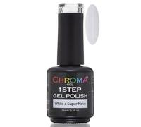 Chroma Gel 1 Step Gel Polish | White a Super Nova | 15ml | Gel Nail Polish No.71