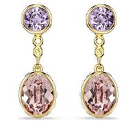 Chroma Gold Tone Plated Multi Coloured Stone Drop Earrings