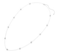 Chroma Necklace, Star, White, Rhodium Finish