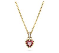 SWAROVSKI Stilla pendant, Heart, Red, Gold-tone plated (5648750)