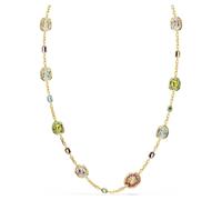 Chroma strandage, Octagon cut, Multicoloured, Gold-tone plated