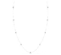Chroma Necklace, Star, White, Rhodium Finish