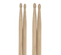 ChromaCast 5A & 7A Assorted Pack, USA Made Hickory Drumsticks - Wood Tipped - Drum Sticks Tour Tested by Pro Drummers - Real American Hickory Wood