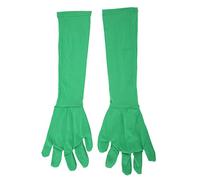 Chromakey Green Gloves, Universal Invisibility Effect Milk Silk Material Chromakey Screen Gloves for Photography, Video Production, Foldable, Washable for Second Use