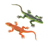 ChromaLizard Duo | 2pcs Color Changing Reptile Toy ABS Realistic Chameleon Style Educational Set | Sensory Learning Animal Figure Classroom Party Favor Kids Science Curiosity Play Gift