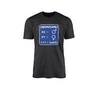 Chromasomes YYY Delilah - Funny Genetics Joke Tom Jones Novelty Gift Idea Tee Top Novelty Twin Needle Collar 100% Combed Ringspun Cotton High Stitch Density Extreme Comfort (Black Prime, XL)