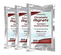 Chromatic Alginate Impression Moulding Material Powder - just add Water. 1.5kg Slower Set Skin Safe 3 Bags by Vesey Gallery ®…