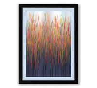 Chromatic Descent Abstract Framed Wall Art Print A4 (29.7×21cm) Black, Wall Decor for Living Room, Bedroom, Office & Home, Ready to Hang, Art Gift