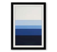 Chromatic Descent Minimalist Framed Wall Art Print A4 (29.7×21cm) Black, Wall Decor for Living Room, Bedroom, Office & Home, Ready to Hang, Art Gift