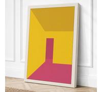 Chromatic Geometry Geometric Canvas Wall Art Print 36x24 Inch (91 x 61 cm)