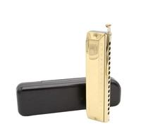 Chromatic Harmonica 16 Holes 64 Notes Gold Black And Silver Woodwind Instrument(3)