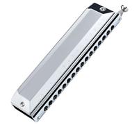 Chromatic Harmonica, 16 Holes 64 Tones Harmonicas, 7.7x1.8x1.2" Portable Mouth Organ Harmonicas with Storage Box for Adults Kids Beginners Music Lover for Adults Chromatic Harmonica