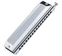 Chromatic Harmonica, 16 Holes 64 Tones Harmonicas, 7.7x1.8x1.2" Portable Mouth Organ Harmonicas with Storage Box for Adults Kids Beginners Music Lover