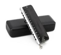 Chromatic Harmonica C Key 12-Hole 48 Tones Easy Bending Armonica Half No Sticky Valves Mouth Organ