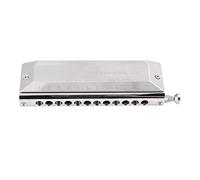 Chromatic Harmonica Metal 12 Holes 48 Tones Mouth Organ Thick Responsive Silver Harmonicas Box Packaging High-End Atmosphere