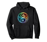 Chromatic harmony in yin and yang Pullover Hoodie