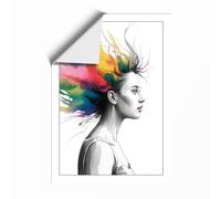 Chromatic Liberation Modern Unframed Wall Art Print A4 (29.7×21cm), Wall Decor for Living Room, Bedroom, Office & Home, Art Gift