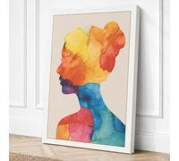 Chromatic Mind Canvas Wall Art Print 36x24 Inch