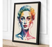Chromatic Reverie Modern Canvas Wall Art Print 24x16 Inch (61 x 41 cm)