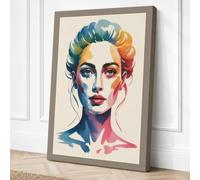 Chromatic Reverie Modern Canvas Wall Art Print 30x20 Inch (76 x 51 cm)