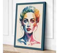 Chromatic Reverie Modern Canvas Wall Art Print 30x20 Inch (76 x 51 cm)