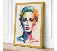 Chromatic Reverie Modern Canvas Wall Art Print 30x20 Inch (76 x 51 cm)