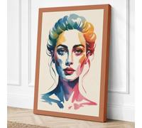 Chromatic Reverie Modern Canvas Wall Art Print 36x24 Inch (91 x 61 cm)