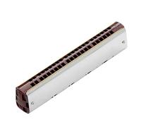 Chromatic Single Harmonica 44 Holes Blues Harp Key C Mouth Organ Brass Reeds Resin Musical Instrument