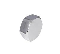 Chrome 1/2" BSP Thread Female Blanking End Cap Radiator Chrome Plug Water Pipe