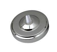 Chrome 108mm Ceiling Light Fitting Plate for Vintage Pendent Lights 108mm Single Point Metal Canopy Cover Antique Side Fitting Ceiling Rose with Accessories for Home Office Hanging Ceiling Wall Lamp