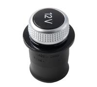 Chrome 12V Socket Cigarette Lighter Cover Compatible With Audi A3 A4 A5 Q2 Q3 Q5 Q7 R8 4H0919311 8W0919311 Power-Port Plug