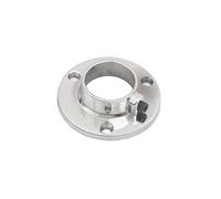 Chrome 25mm Round Tube Pipe Clamp Holder for Hanging Garment Rail Pipe