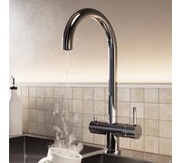 Chrome 3 in 1 Boiling Hot Kitchen Mixer Tap with 2.4L Boiler and Filter - Pronto Vesta