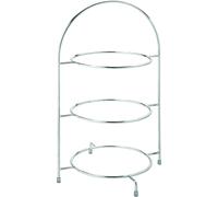 Chrome 3 Tier Plate Stand Cake Display Presentation Stand 17" (43Cm) Pack Of 1