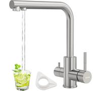 Chrome 3 Way Kitchen Sink Tap,Drinking Water Tap, SUS304 Dayone Silver One Size
