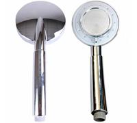 Gr8 Home Chrome 4” Round Jet Rose Shower Head 3 Functions Bath Attachment Accessory