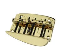 Chrome 4 String Hard Tail Fixed Bass Brass Bridge(GD)