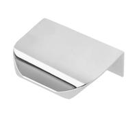 (Chrome, 50mm) Kitchen Furniture Cabinet Handle Edge Pull Drawer Wardrobe 32mm - 1200mm Bedroom