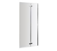 Balterley Chrome 5mm Toughened Safety Glass Centre Hinged Shower Bath Screen in Silver Balterley Silver