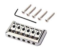 Chrome 6 Strings Electric Guitar Fixed Hardtail Bridge Height Adjustable