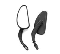 Chrome 8MM Motorcycle Rear View Mirrors Touring Softail For Harley Road King Road Glide 883 1200 Dyna Heritage FXDB(Black)