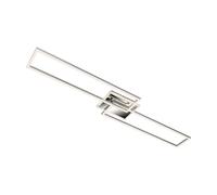 Chrome Aluminium 40W CCT LED Wall And Ceiling Light Briloner Silver One Size