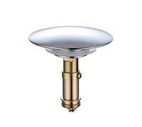 Chrome Basin Waste Pop Up Bathroom Sink Push Button Click Clack Plug Bolt