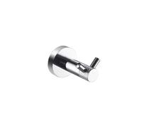Chrome Bathroom Accessories Set Wall Mount Knurled Bath Shelf Robe Hanger Toilet Paper Holder Towel Bar Rack Stainless Steel,Double Robe Hook