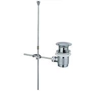 Chrome Bathroom Basin Push Pull Rod Lever Pop Up Plug Slotted Waste BSP