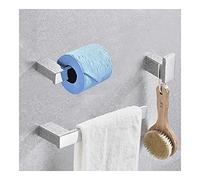 Chrome Bathroom Hardware Set - Towel Hook, Robe Hook, Bar Shelf, Tissue Holder, Towel Rail - Stylish Bathroom Accessories for Home Decor